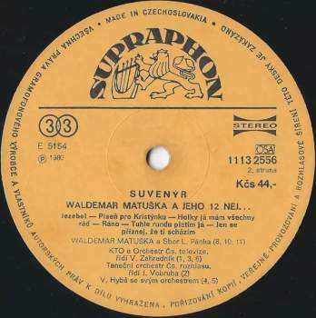 Waldemar Matuška: Suvenýr (Waldemar Matuška  A Jeho 12 Nej...)