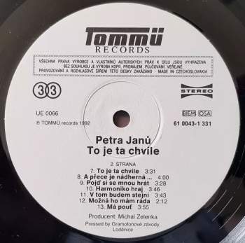 Petra Janů: To Je Ta Chvíle