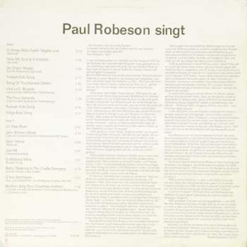 Paul Robeson: Paul Robeson Singt