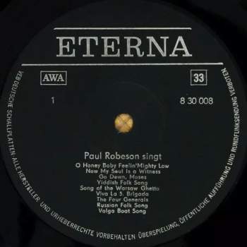 Paul Robeson: Paul Robeson Singt