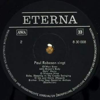 Paul Robeson: Paul Robeson Singt