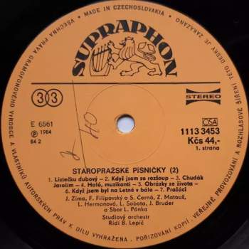 Various: Staropražské Písničky 2