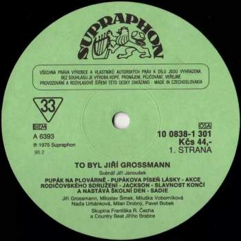 Jiří Grossmann: To Byl Jiří Grossmann