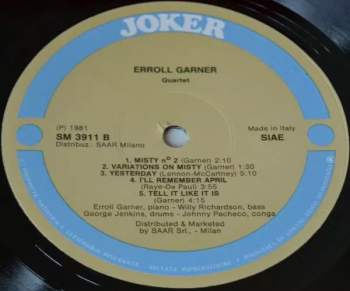 Erroll Garner: Quartet