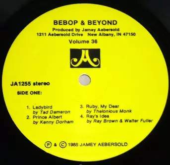 Jamey Aebersold: Bebop & Beyond: Volume 36