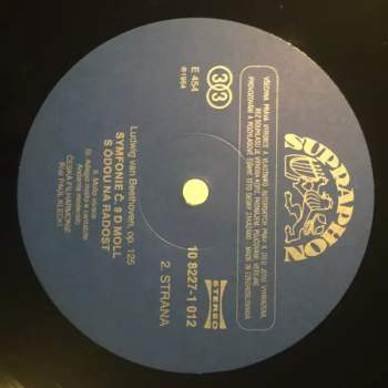 The Czech Philharmonic Orchestra: Symfonie Č. 9 D Moll, S Ódou Na Radost, Op. 125 (2xLP) (90 1)