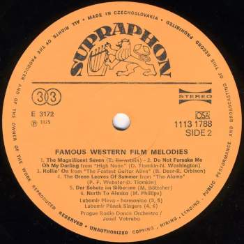 Czechoslovak Radio Dance Orchestra: Famous Western Film Melodies