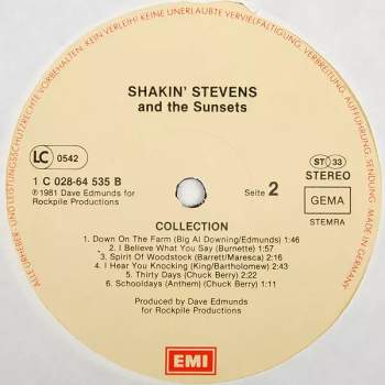 Shakin' Stevens And The Sunsets: Collection