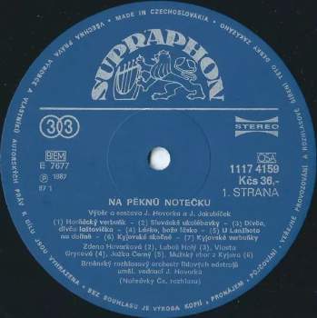 Brněnský Rozhlasový Orchestr Lidových Nástrojů: Na Pěknú Notečku