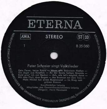 Peter Schreier: Peter Schreier Singt Volkslieder