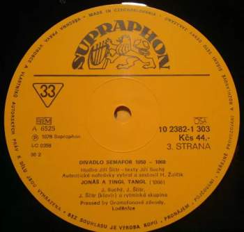 Jiří Suchý & Jiří Šlitr: Divadlo Semafor 1959 - 1969 (1-3) (3xLP + BOX + INSERT)