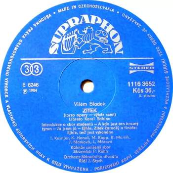 Kühn Mixed Choir: V Studni / In The Well / (Opera In 1 Act), Zítek (Fragment)