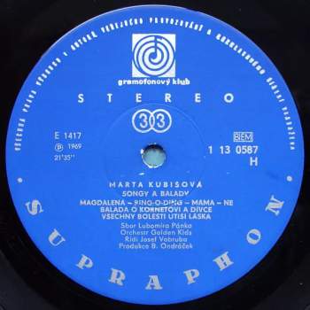Marta Kubišová: Songy A Balady