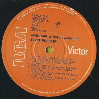 Elvis Presley: Worldwide 50 Gold Award Hits