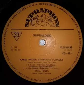 Karel Höger: Karel Höger Vypravuje Pohádky