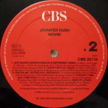 Jennifer Rush: Movin'