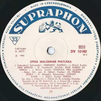 Waldemar Matuška: Zpívá Waldemar Matuška