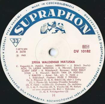 Waldemar Matuška: Zpívá Waldemar Matuška