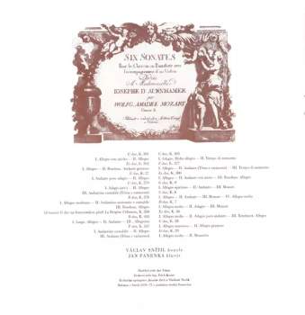 Wolfgang Amadeus Mozart: Sonáty Pro Housle A Klavír 2