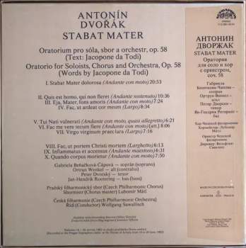 The Czech Philharmonic Orchestra: Stabat Mater