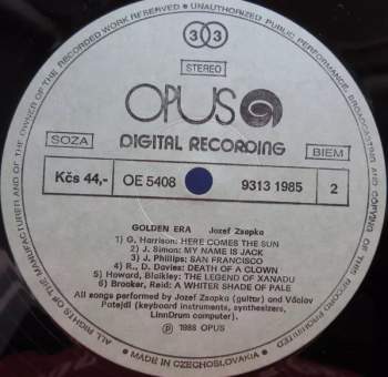 Jozef Zsapka: Golden Era