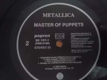 Metallica: Master Of Puppets (POPRON)