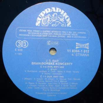 Johann Sebastian Bach: Braniborské Koncerty