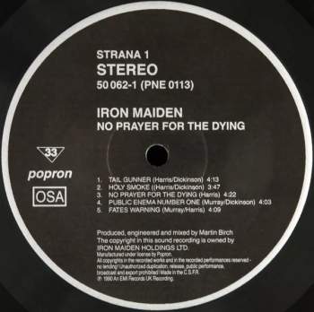 Iron Maiden: No Prayer For The Dying