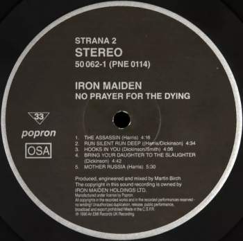 Iron Maiden: No Prayer For The Dying