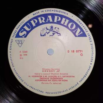Miroslav Horníček: Hovory "H"
