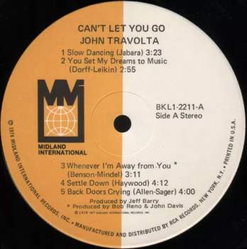 John Travolta: Can't Let You Go