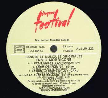 Ennio Morricone: Bandes Et Musiques Originales