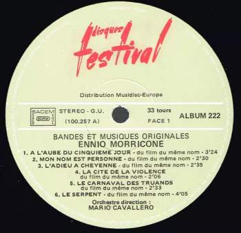 Ennio Morricone: Bandes Et Musiques Originales