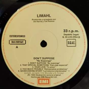 Limahl: Don't Suppose