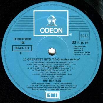 The Beatles: 20 Greatest Hits