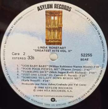 Linda Ronstadt: Greatest Hits Volume Two