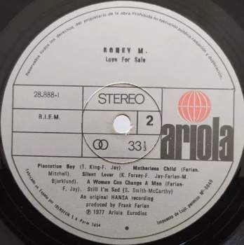 Boney M.: Love For Sale