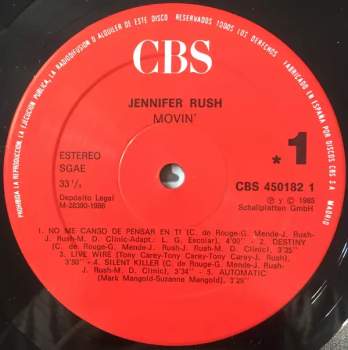 Jennifer Rush: Movin'