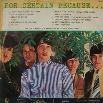 The Hollies: For Certain Because...