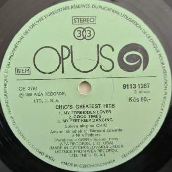 Chic: Les Plus Grands Succes De Chic = Chic's Greatest Hits