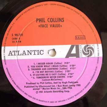Philip Arthur William Collins: Face Value