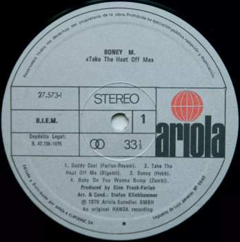 Boney M.: Take The Heat Off Me