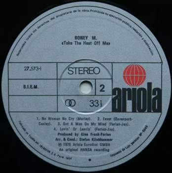 Boney M.: Take The Heat Off Me