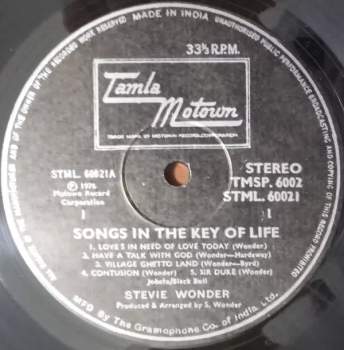 Stevie Wonder: Songs In The Key Of Life (2xLP + 7")