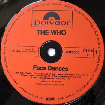The Who: Face Dances