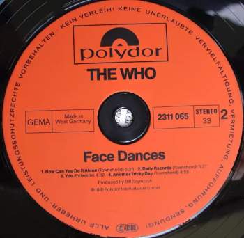 The Who: Face Dances