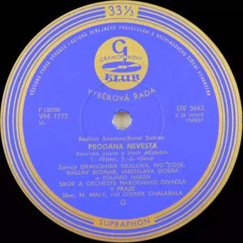 Bedřich Smetana: Prodaná Nevěsta (3xLP+ BOOKLET)