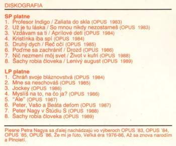 Peter Nagy: Album 1983-89