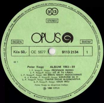 Peter Nagy: Album 1983-89