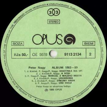 Peter Nagy: Album 1983-89